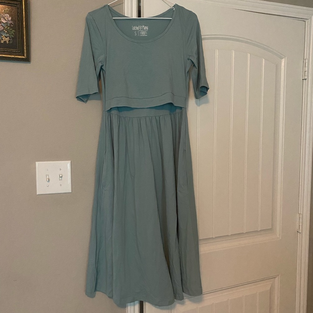 Small Sage cotton sundress